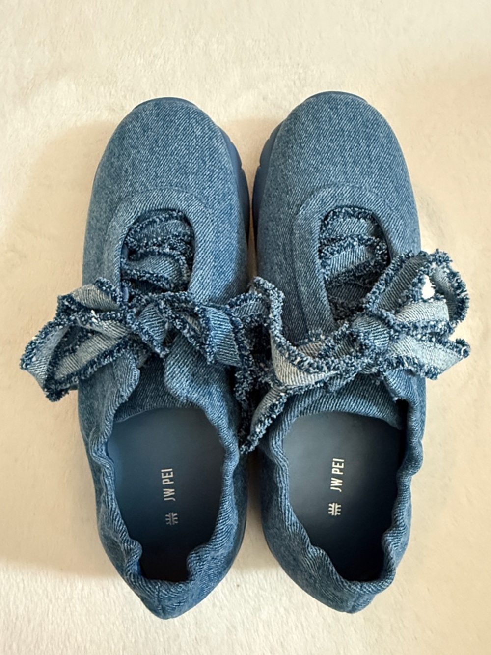JW PEI | Flavia Ballerina Sneakers Blue Denim (EU 39/US 8.5) - Picture 7 of 15